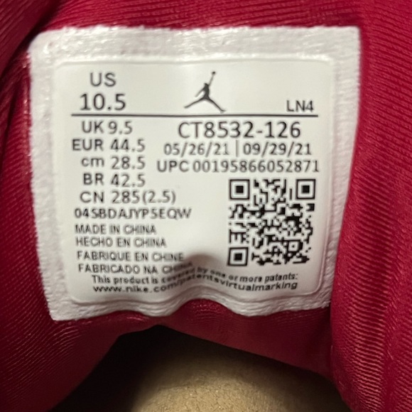 🔥Jordan 3 Cardinals DS🔥M-10.5 - Picture 11 of 11